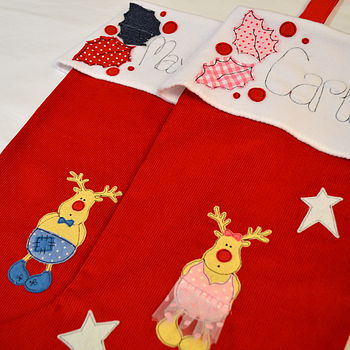 Personalised Childrens Christmas Stocking By Sew Very English