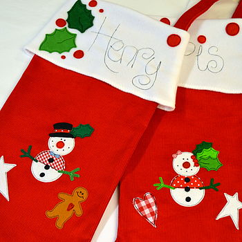 Personalised Childrens Christmas Stocking By Sew Very English