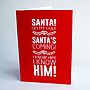 'Santa! I Know Him!' Elf Christmas Card, thumbnail 1 of 4