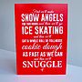 'Snow Angels' Elf Christmas Card, thumbnail 1 of 4