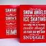 'Snow Angels' Elf Christmas Card, thumbnail 3 of 4