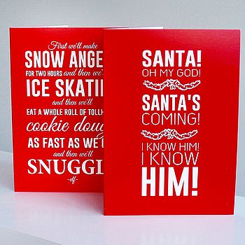 'Snow Angels' Elf Christmas Card, 4 of 4