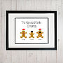 Gingerbread Personalised Family Print, thumbnail 3 of 5