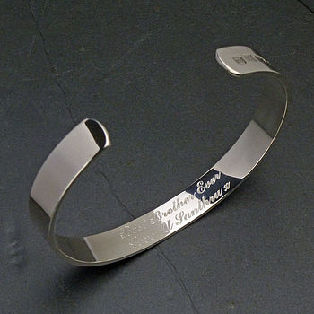 Handmade Men's Solid Silver Bracelet, 11 of 12