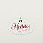 'Mwah' Mistletoe Christmas Card, thumbnail 2 of 2