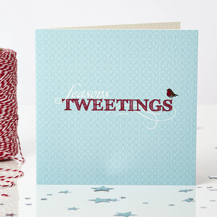 Image of 'Season's Tweetings' Christmas Card