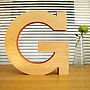 Large Decorative Wooden Letter Sculpture, thumbnail 4 of 7