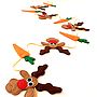 Felt Rudolph And Carrot Christmas Bunting, thumbnail 2 of 5