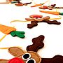 Felt Rudolph And Carrot Christmas Bunting, thumbnail 4 of 5