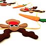 Felt Rudolph And Carrot Christmas Bunting, thumbnail 5 of 5