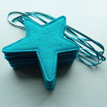 Handmade Ribbon And Felt Star Bunting, 8 of 9