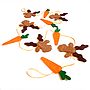 Felt Rudolph And Carrot Christmas Bunting, thumbnail 3 of 5