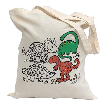 Colour In Dinosaurs Tote Bag, 2 of 6