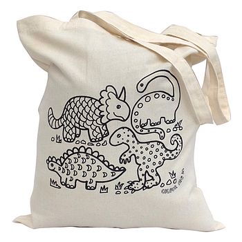 Colour In Dinosaurs Tote Bag, 3 of 6