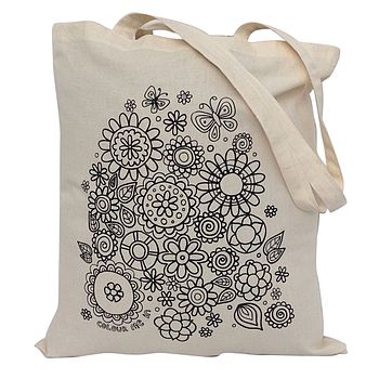 Colour In Flowers Tote Bag, 2 of 6