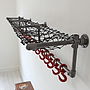 Lewis Industrial Luggage And Coat Rack, thumbnail 5 of 8