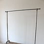 Pia Clothes Rail With Reclaimed Scaffold Wood Drawer, thumbnail 1 of 8