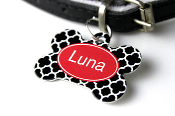 Personalised Clover Pet Tag Bone Shaped, 8 of 11