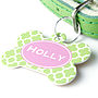 Personalised Clover Pet Tag Bone Shaped, thumbnail 9 of 11