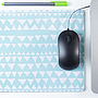 Personalised Triangle Mouse Mat Rectangle, thumbnail 1 of 3