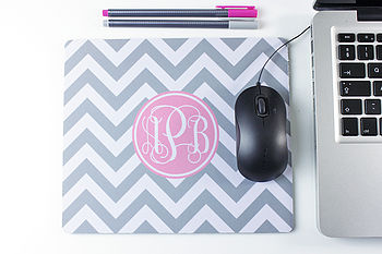 Personalised Chevron Mouse Mat Rectangle, 6 of 8