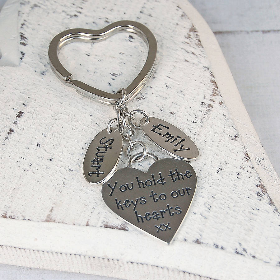 Personalised Silver Heart Key Ring By IndiviJewels | notonthehighstreet.com