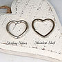 Handmade Personalised Silver Heart Key Ring, thumbnail 3 of 6