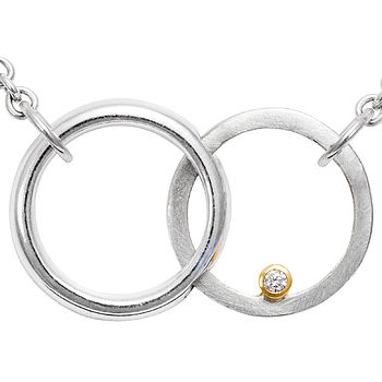 Twin Circle Diamond Pendant, 2 of 3