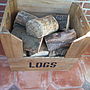 Personalised Vintage Style Large Log Crate, thumbnail 5 of 7