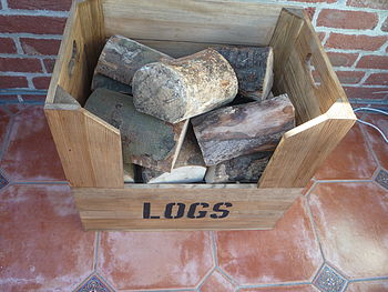 Personalised Vintage Style Large Log Crate, 5 of 7