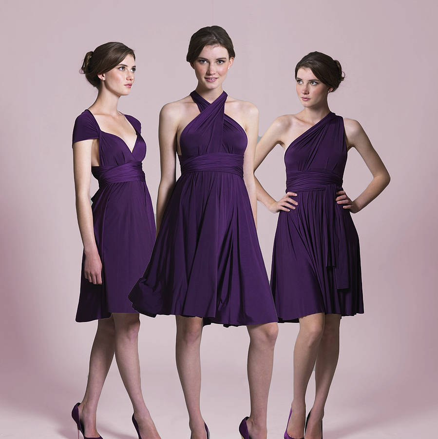 Multi Way Knee Length Dress By In One Clothing | notonthehighstreet.com
