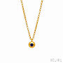 Gold Gemstone Orb Necklace, thumbnail 4 of 7