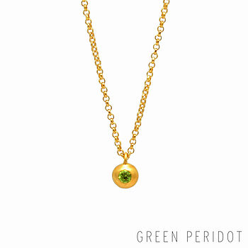 Gold Gemstone Orb Necklace, 5 of 7