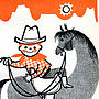Personalised Cowboy Print, thumbnail 7 of 7