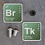 Personalised Periodic Table Coaster, thumbnail 1 of 4