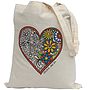 Colour In Heart Tote Bag, thumbnail 2 of 5