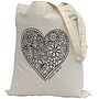 Colour In Heart Tote Bag, thumbnail 3 of 5