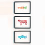 Set Of Three Typographic Food Prints, thumbnail 1 of 5