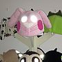 Childs Pink Or Cream Bunny Hi Vis Helmet Cover, thumbnail 7 of 8