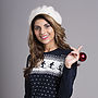 Womens Festive Christmas Ski Long Sleeve Tshirt, thumbnail 3 of 8