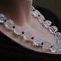 Chunky Hammered Crystal Quartz Necklace, thumbnail 4 of 6
