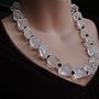 Chunky Hammered Crystal Quartz Necklace, thumbnail 5 of 6