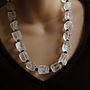 Chunky Hammered Crystal Quartz Necklace, thumbnail 6 of 6