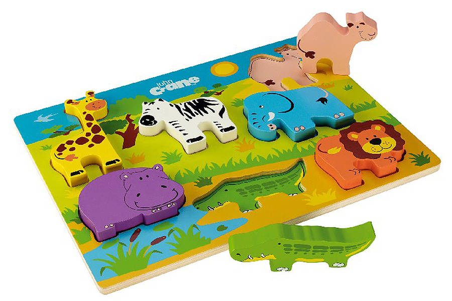 Chunky Safari Puzzle By Nubie Modern Kids Boutique | notonthehighstreet.com