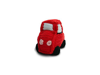 Knitted Rattle Car, Mouse, Ammigurumi Bear, 7 of 11