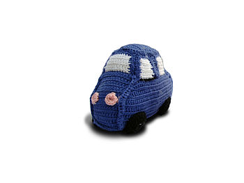 Knitted Rattle Car, Mouse, Ammigurumi Bear, 8 of 11