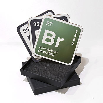 Personalised Periodic Table Coaster, 4 of 4