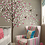 Wind Swept Tree With Birds Wall Sticker, thumbnail 1 of 3