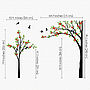 Trees With Flying Birds Wall Sticker, thumbnail 2 of 3