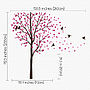 Wind Swept Tree With Birds Wall Sticker, thumbnail 2 of 3